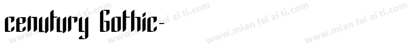 cenutury Gothic字体转换
